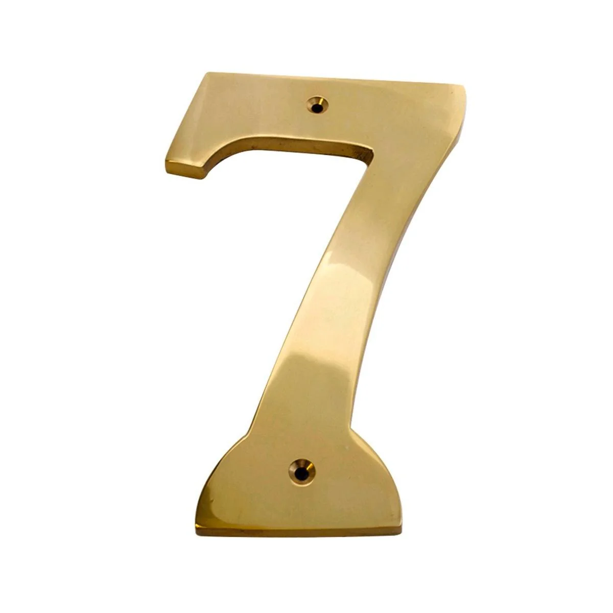 Sandleford 150mm Brass House Number 7 - Solid Brass - Weather Resistant