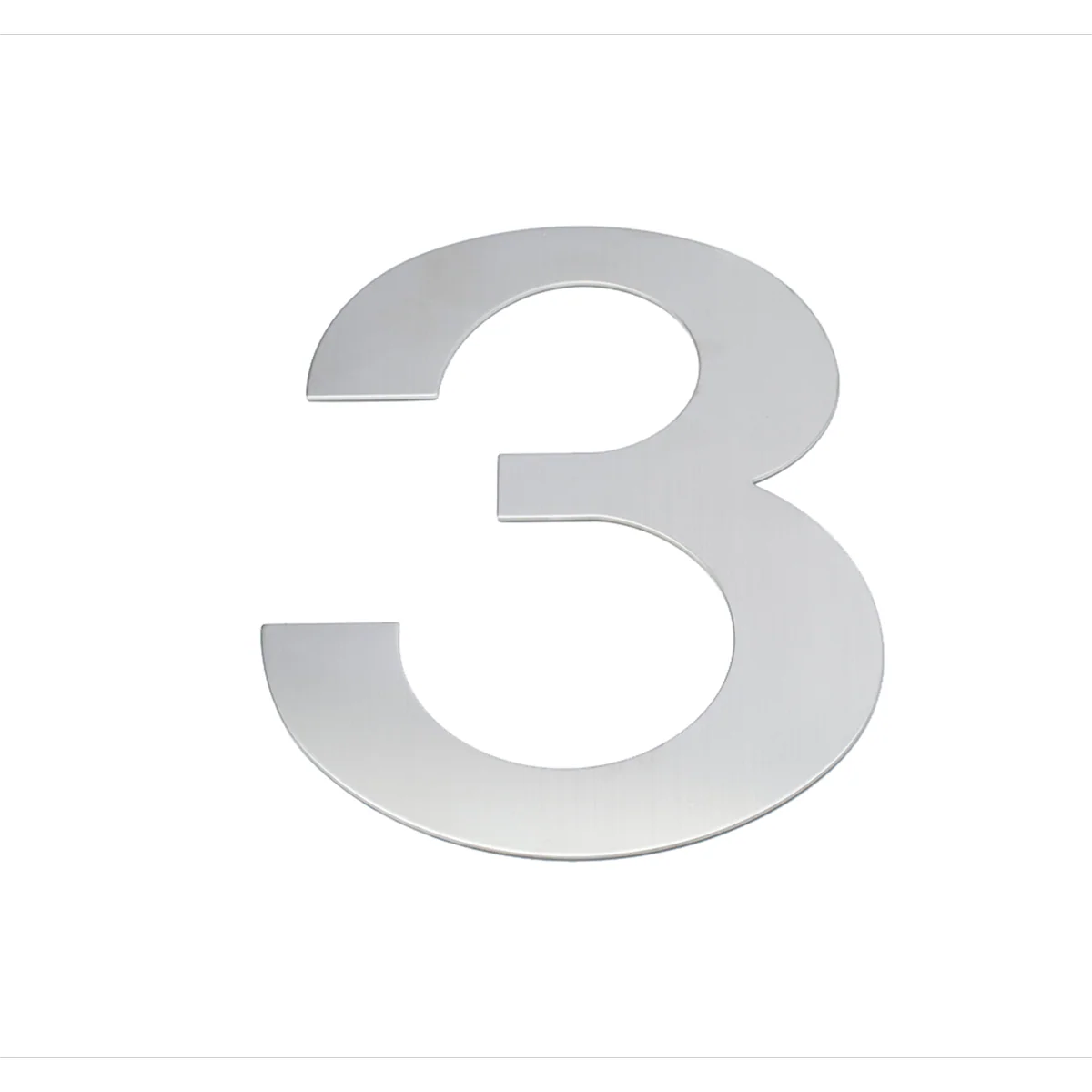 Sandleford 200mm Lorenzo Stainless Steel House Number 3 - Weather Resistant
