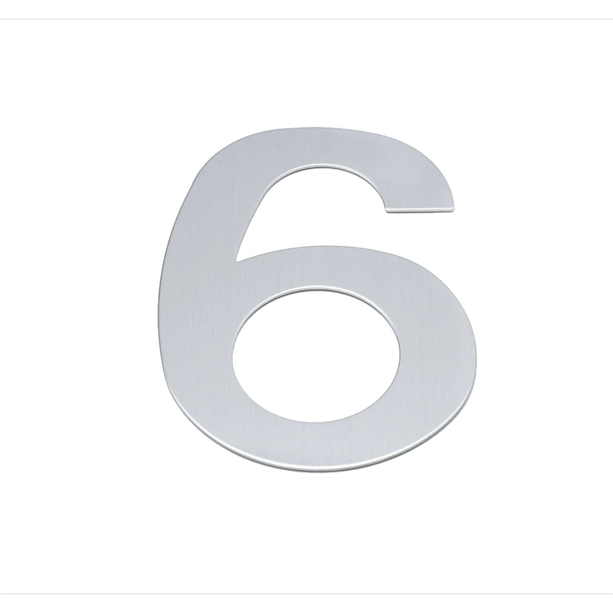 Sandleford 200mm Lorenzo Stainless Steel House Number 6 - Weather Resistant