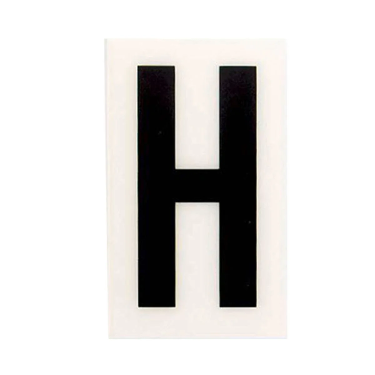 Sandleford 60mm White Self Adhesive House Letter H - Durable Polycarbonate