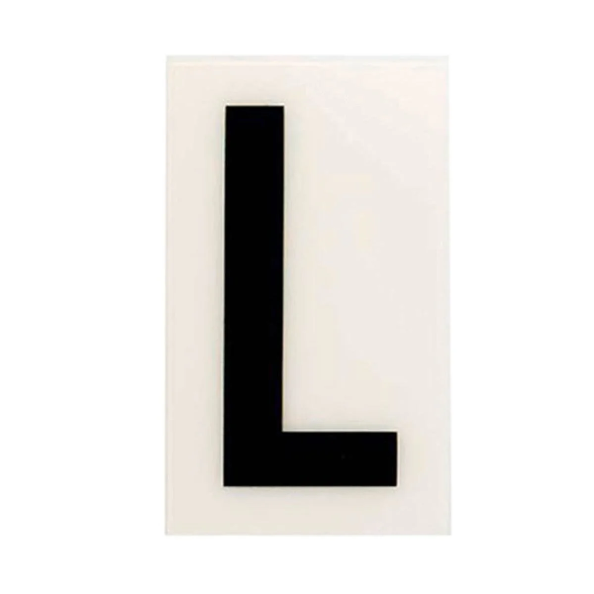 Sandleford 60mm White Self Adhesive House Letter L - Durable Polycarbonate