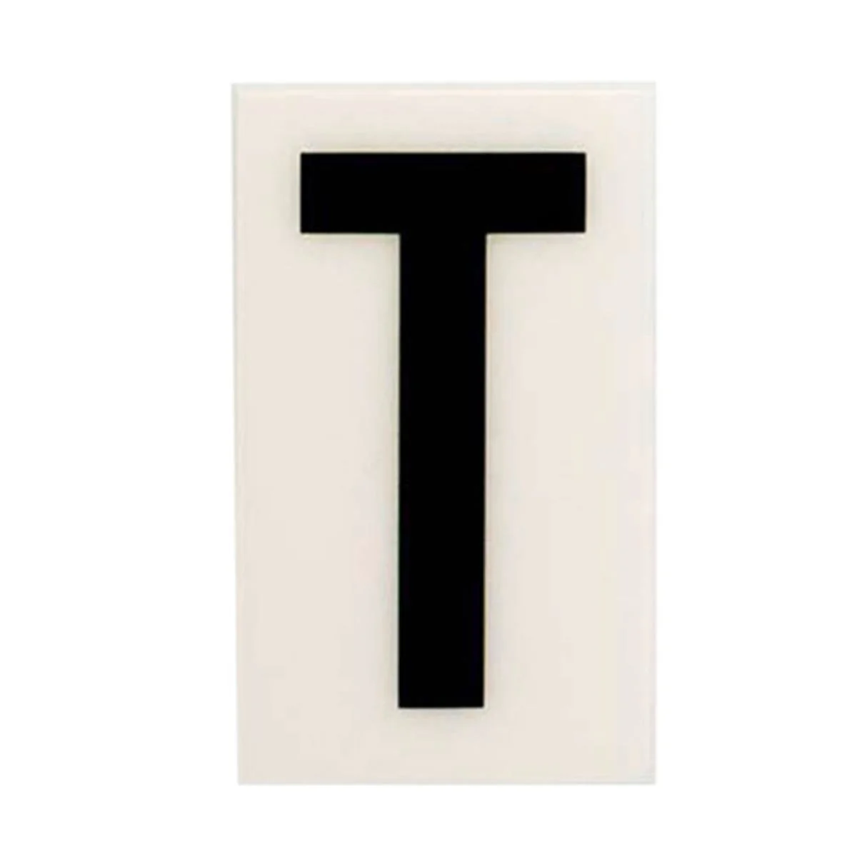 Sandleford 60mm White Self Adhesive House Letter T - Durable Polycarbonate