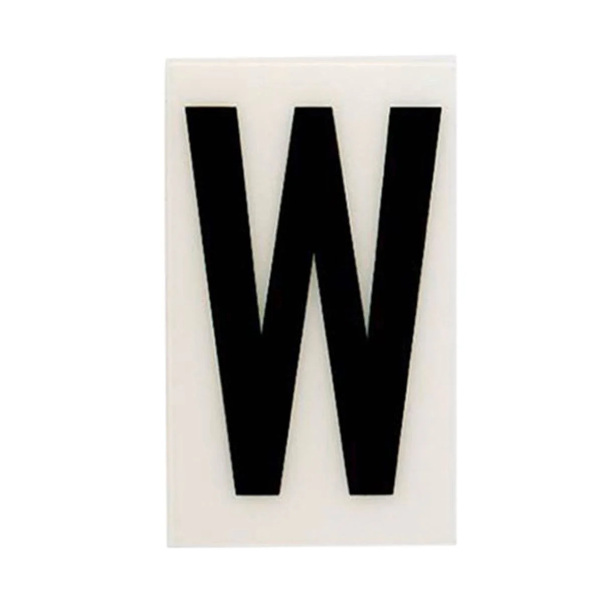Sandleford 60mm White Self Adhesive House Letter W - Durable Polycarbonate