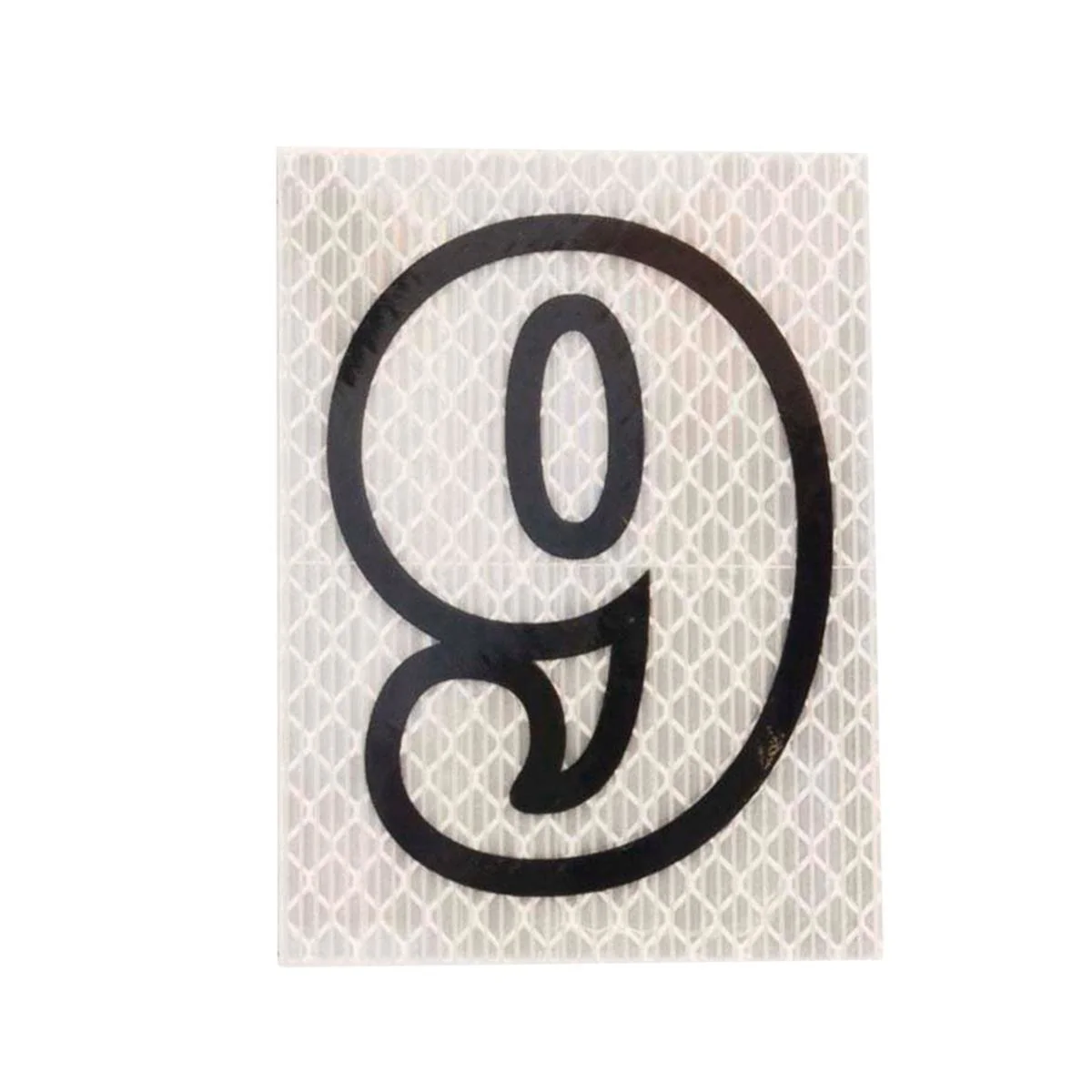 Sandleford 80mm Self Adhesive Night Shine House Number 9 - Reflective Silver