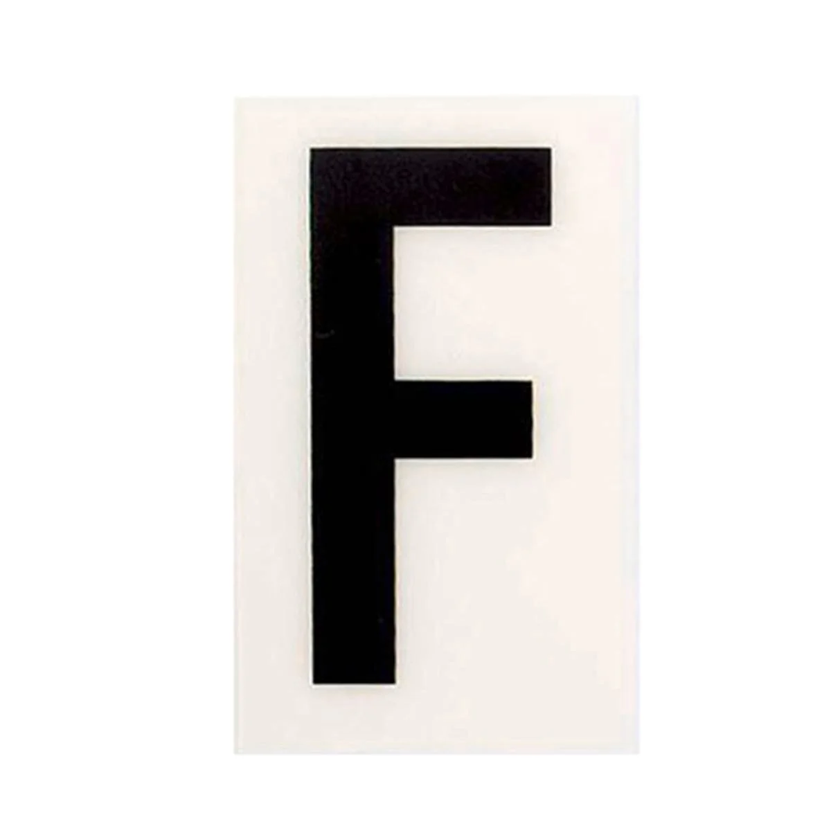 Sandleford 85mm White Self Adhesive House Letter F - Durable Polycarbonate