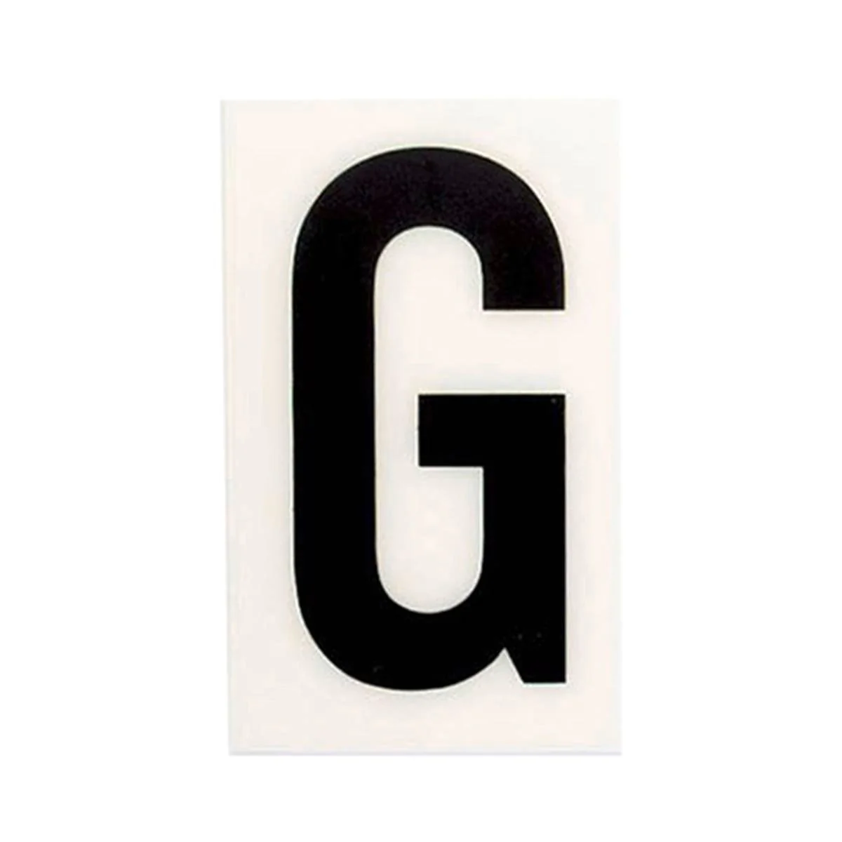 Sandleford 85mm White Self Adhesive House Letter G - Durable Polycarbonate