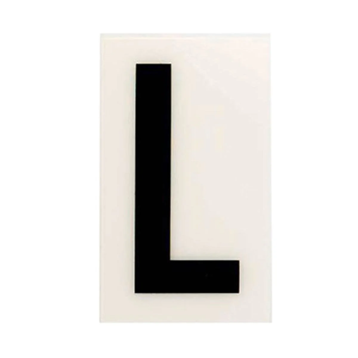 Sandleford 85mm White Self Adhesive House Letter L - Polycarbonate