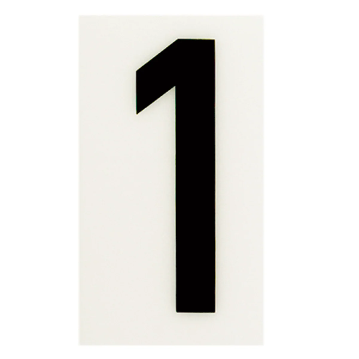 Sandleford 85mm White Self Adhesive House Number 1 - Durable Polycarbonate
