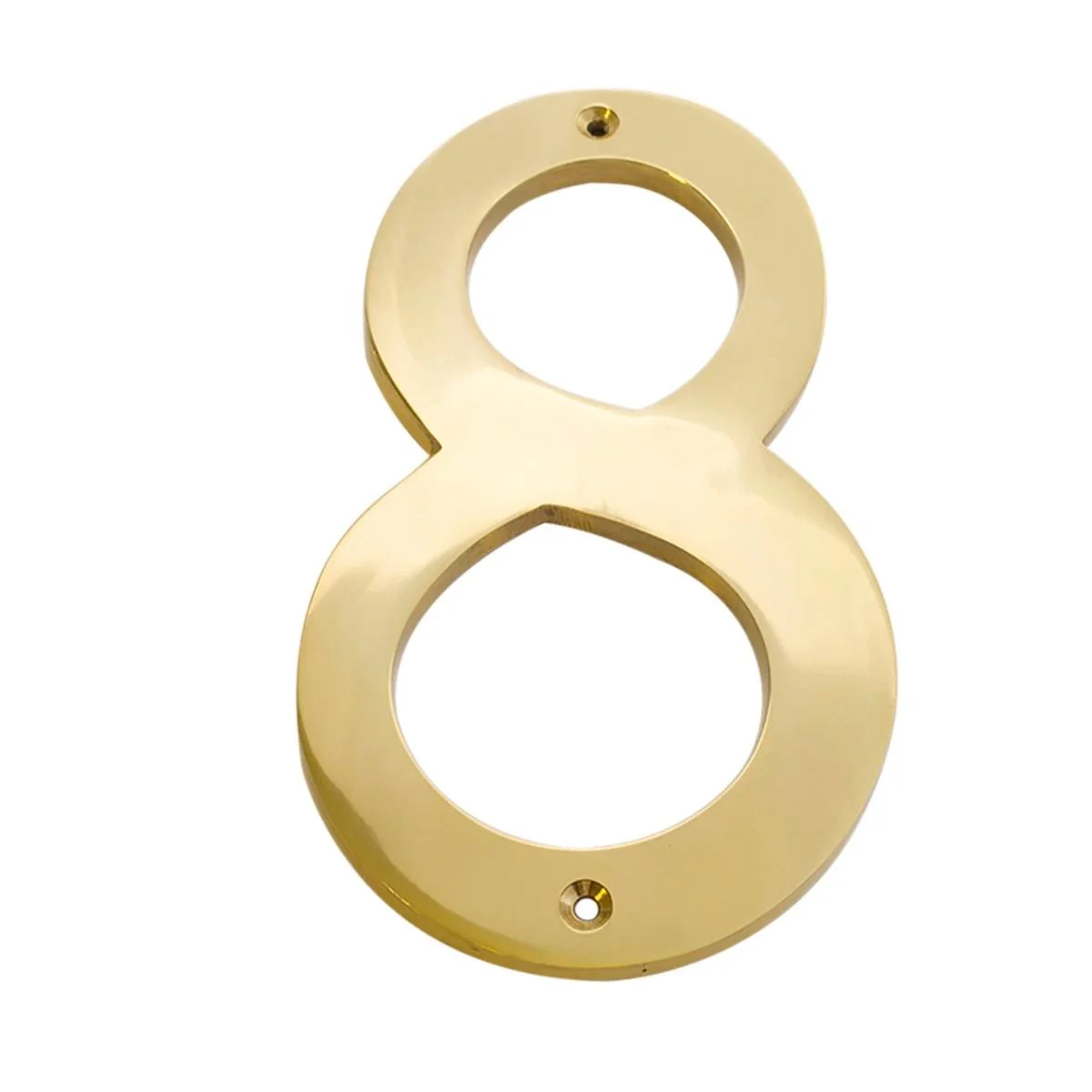 Sandleford Brass House Number 8 - 150mm - Weather Resistant - Solid Brass