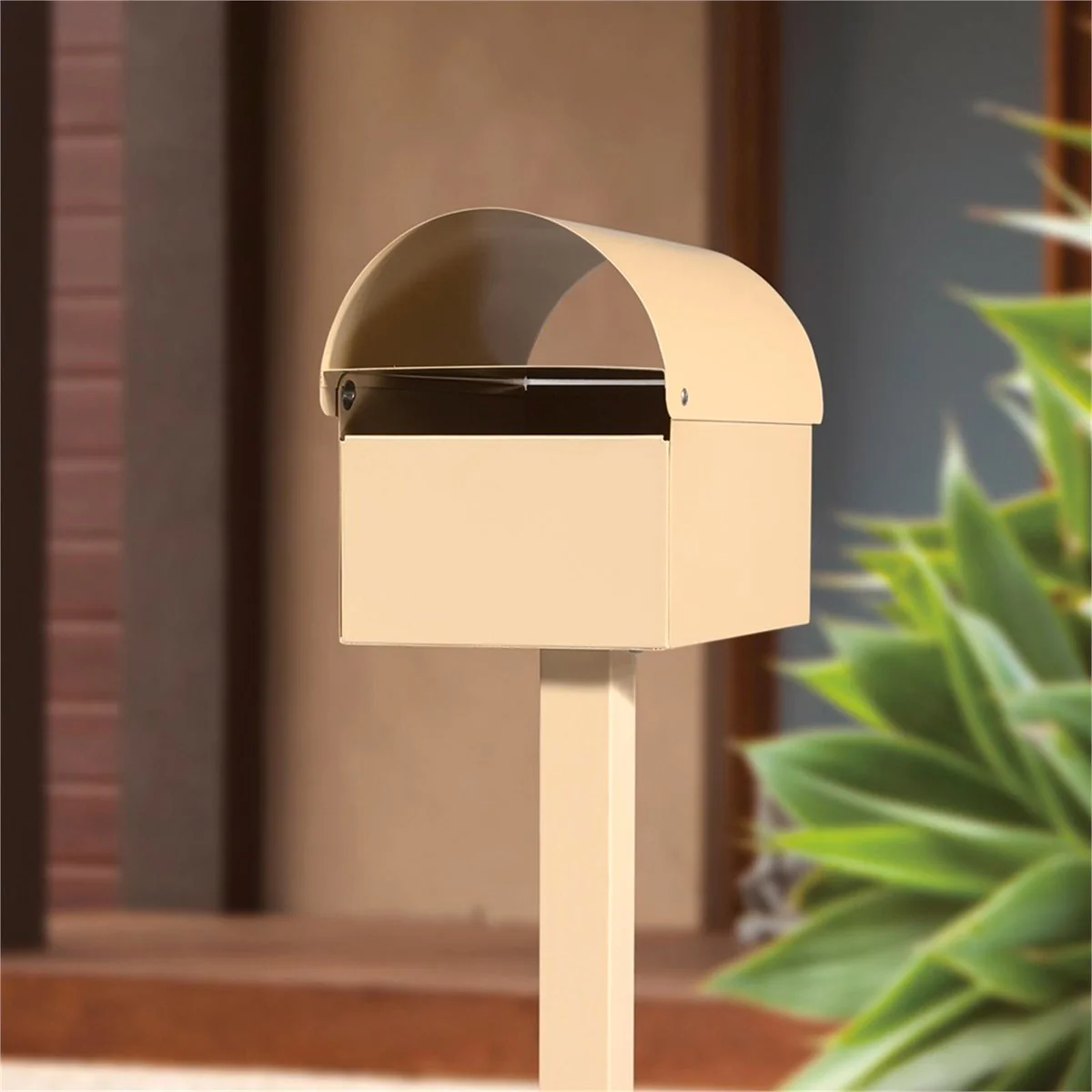 Sandleford Cream Dune Post Mounted Letterbox - Galvanised Steel - EB03 - Image 3