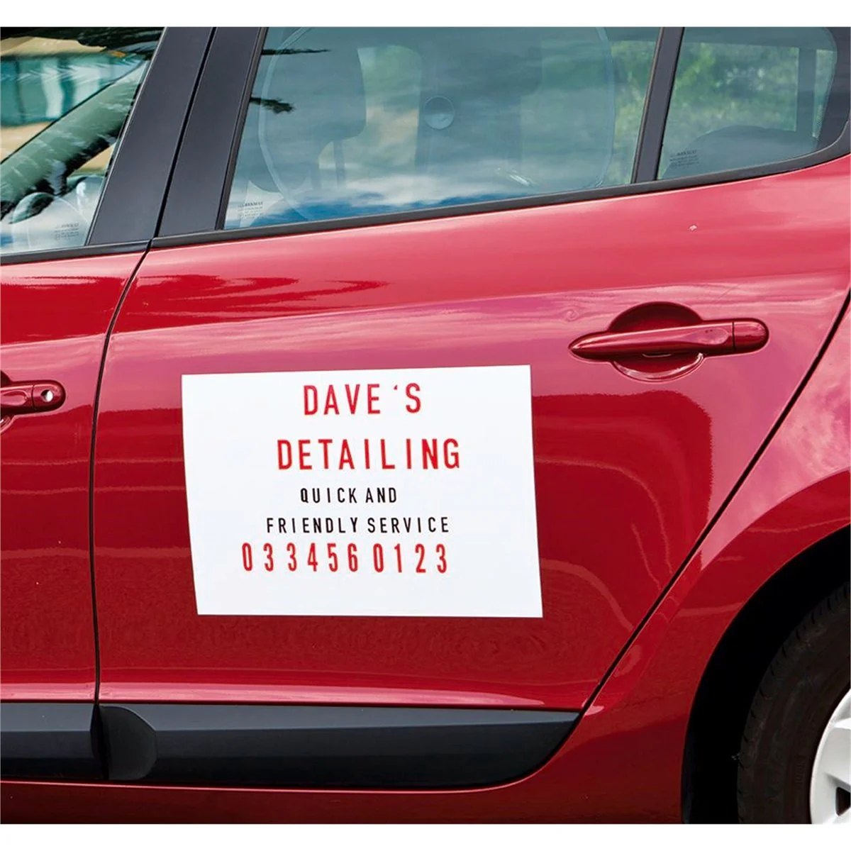 Sandleford Magnetic Sign Kit 300 x 450mm Customisable Magnetic Vinyl - Image 2