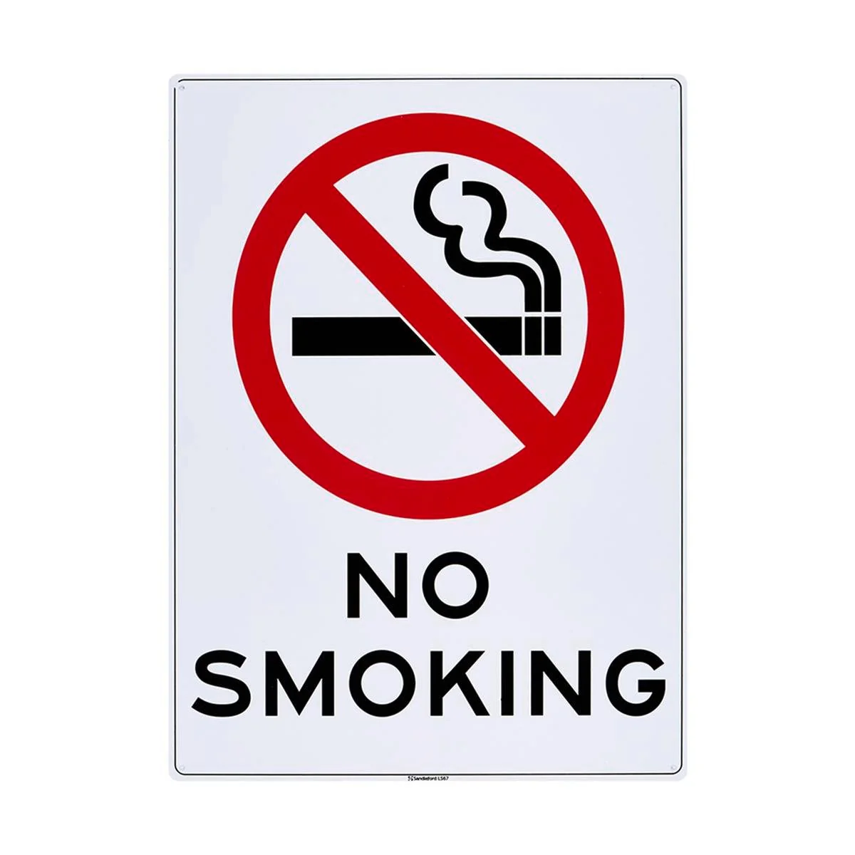 Sandleford No Smoking Sign 450 x 600mm Polypropylene UV Resistant