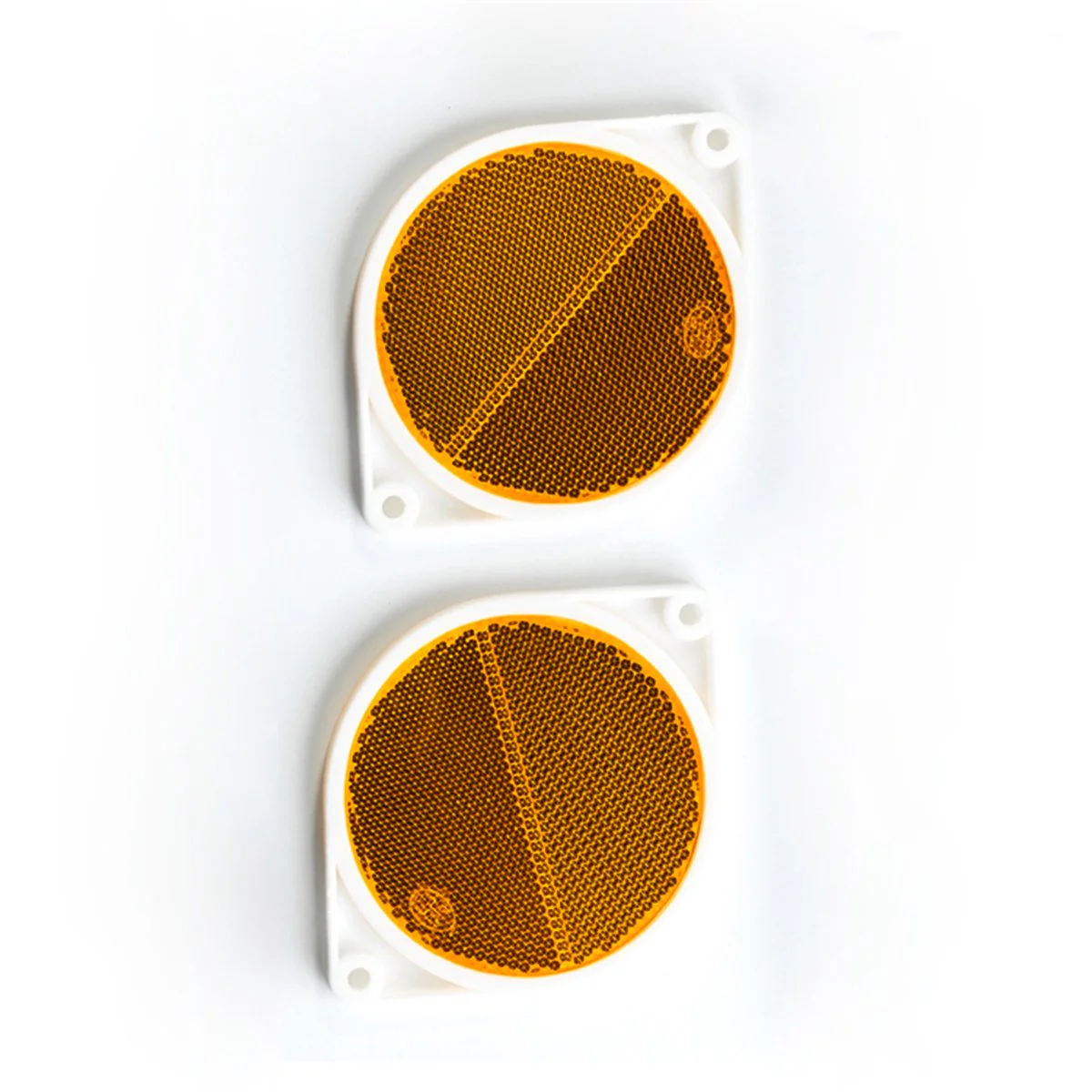 Sandleford Round Amber Reflector - Pack of 2 - PMMA Acrylic - Image 2