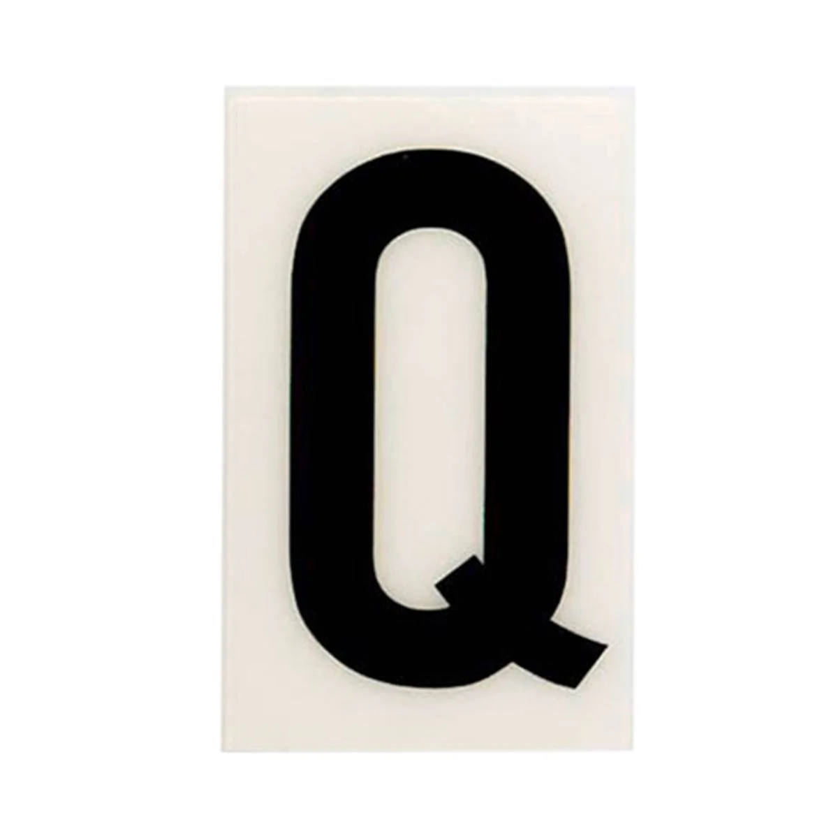 Sandleford Self Adhesive House Letter Q - 60mm - White - Durable Polycarbonate
