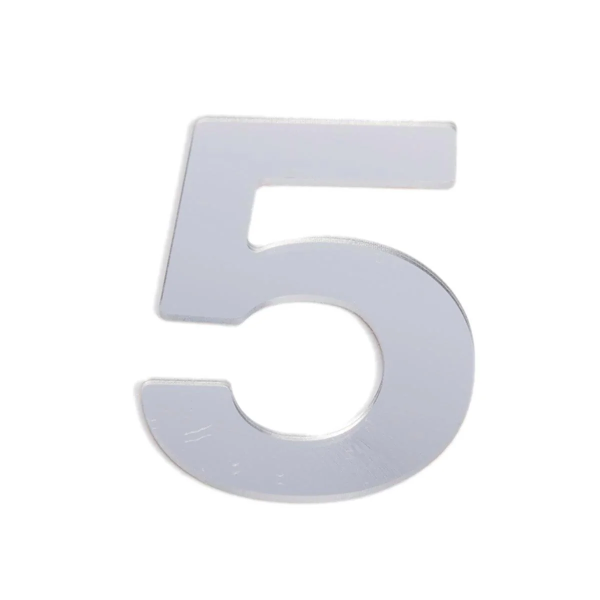 Sandleford Self Adhesive House Number 5 - 25mm - Silver