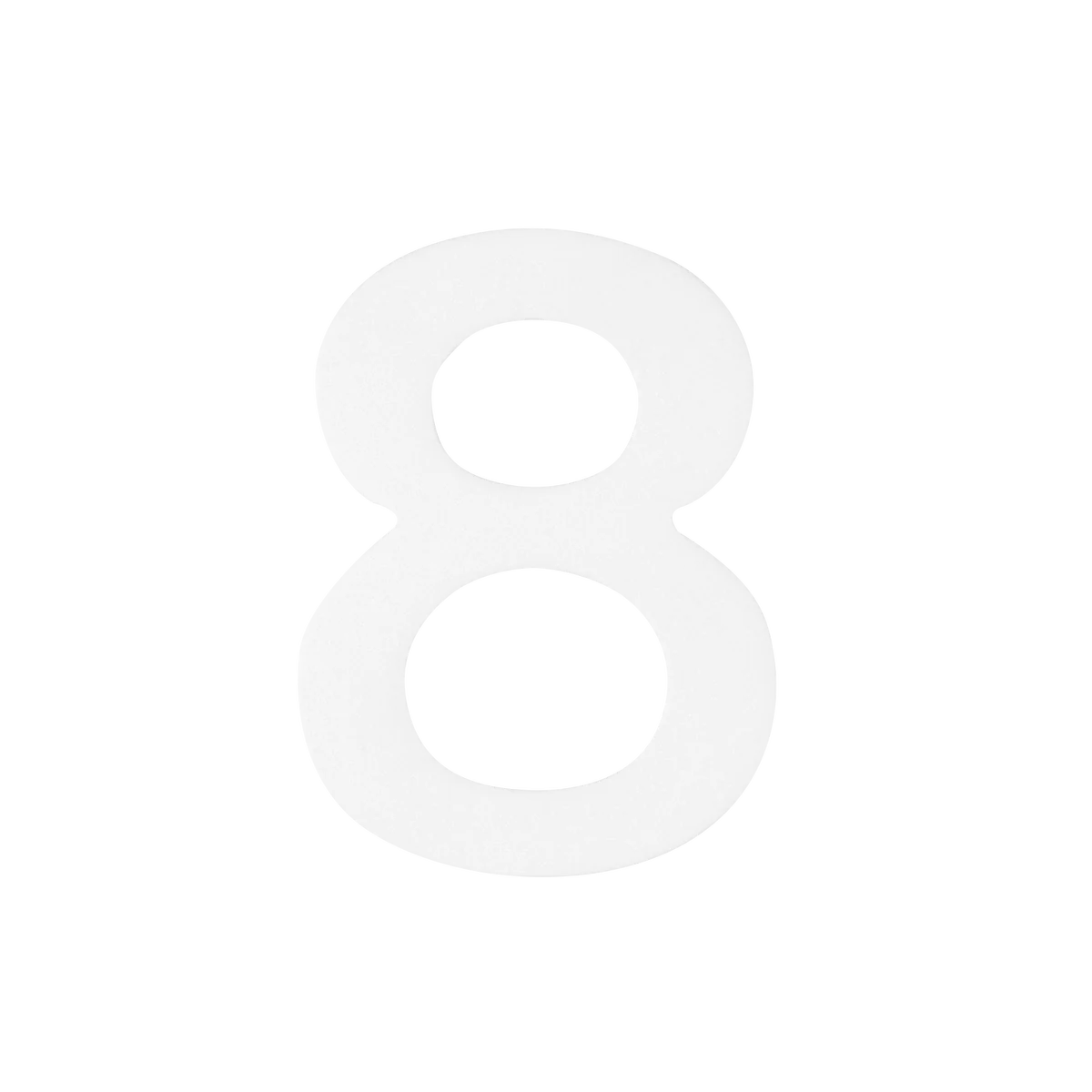 Sandleford Self Adhesive Number 8 - 50mm - White - Easy Application - Weather Resistant