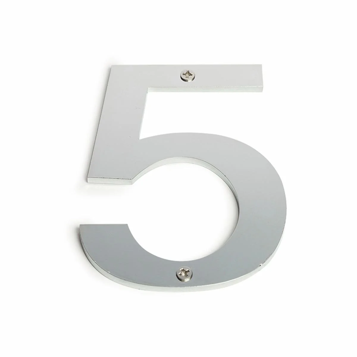 Sandleford Stainless Steel House Number 5 - 100mm - Brushed Finish