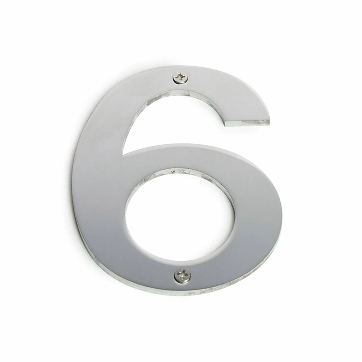 Sandleford Stainless Steel House Number 6 - 100mm - Brushed Finish