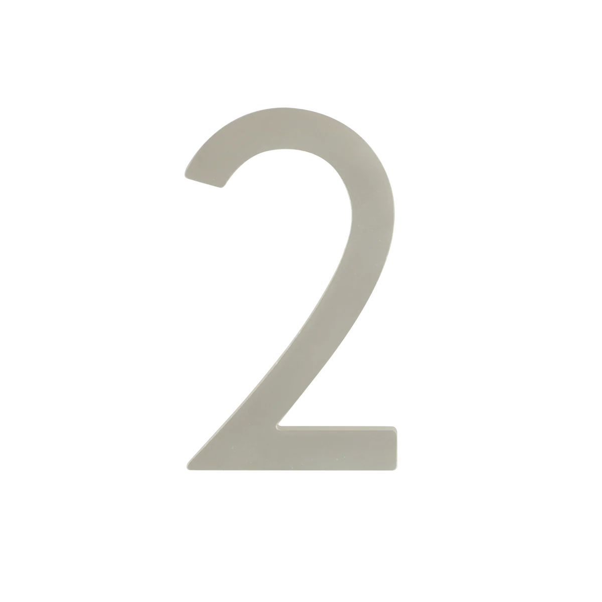 Sandleford Stainless Steel Lorne Numeral 2 - 100mm - Silver - Durable