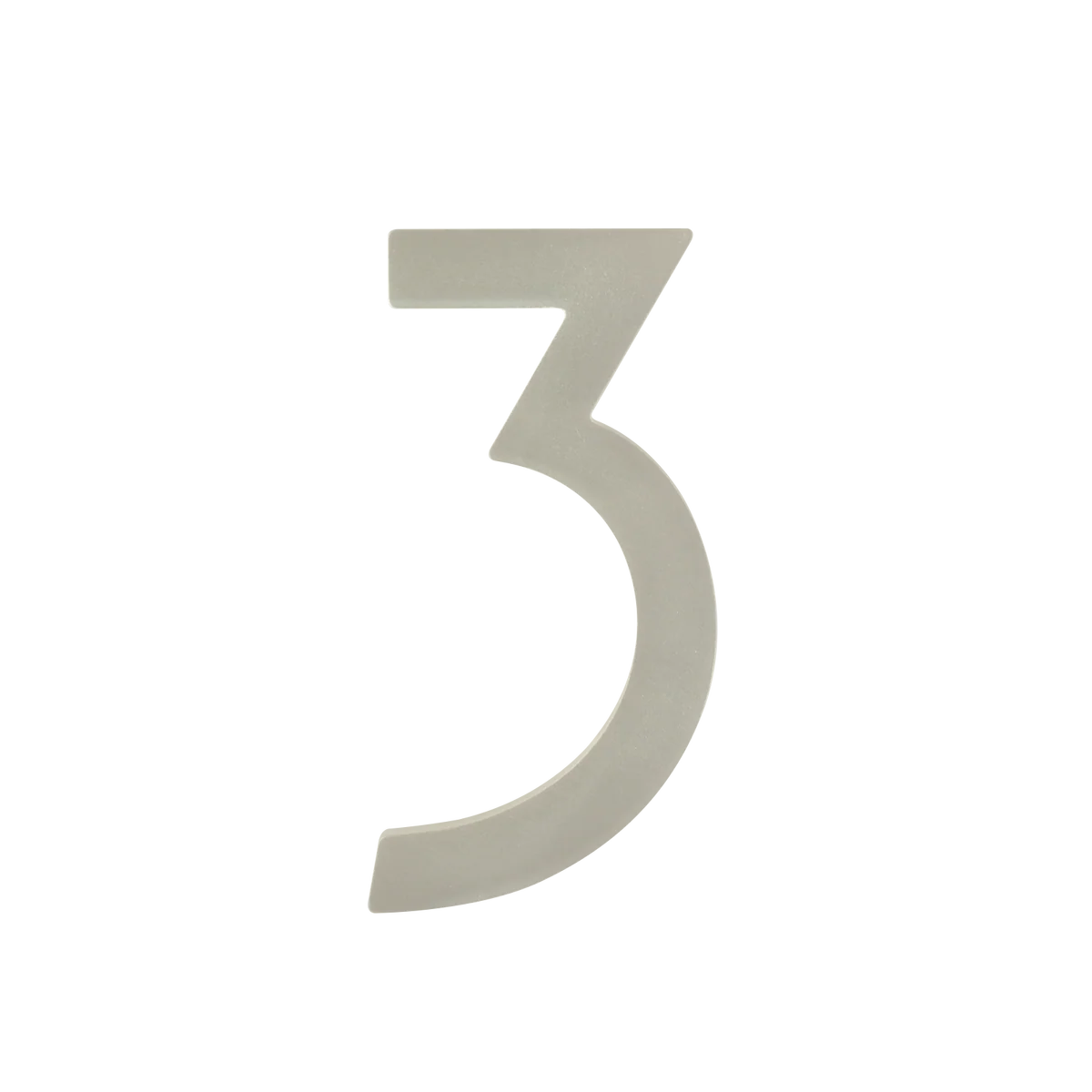 Sandleford Stainless Steel Lorne Numeral 3 - 100mm - Durable - Easy Install