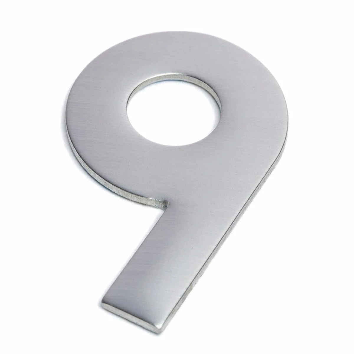 Sandleford Stainless Steel Self Adhesive House Number 9 - 75mm - Brushed