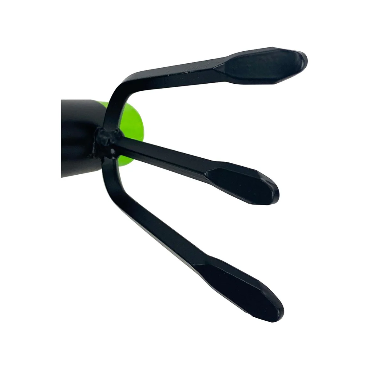 Saxon Mini Mattock Cultivator - 3 Prong - Fiberglass Handle - Green - 210mm x 370mm - Image 4