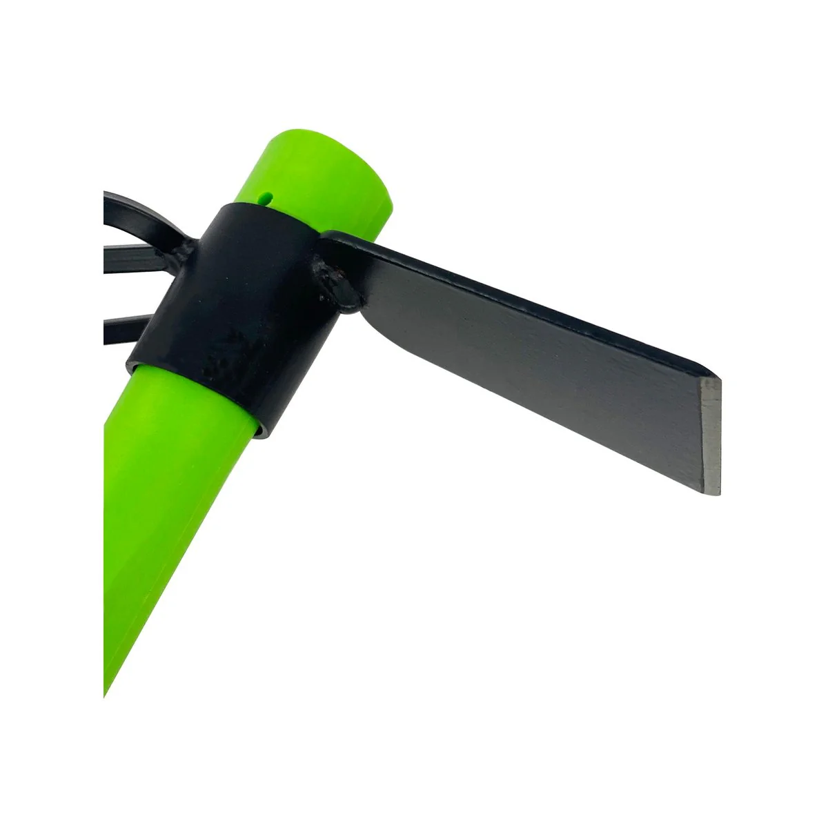 Saxon Mini Mattock Cultivator - 3 Prong - Fiberglass Handle - Green - 210mm x 370mm - Image 5