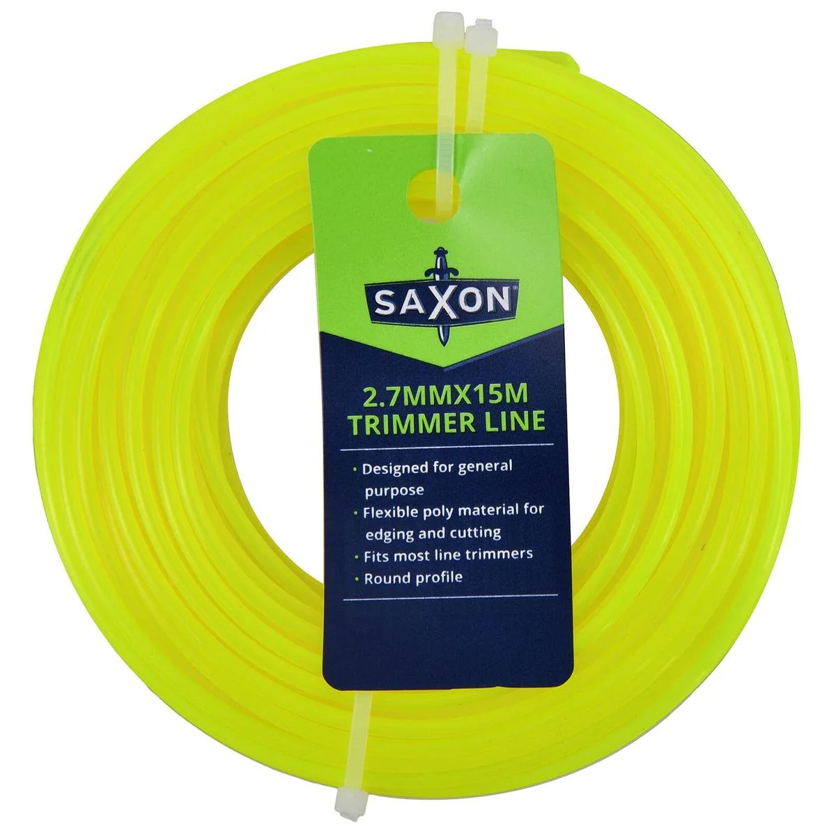 Saxon Trimmer Line 7mm x 15m - Flexible Poly - General Purpose Cutting