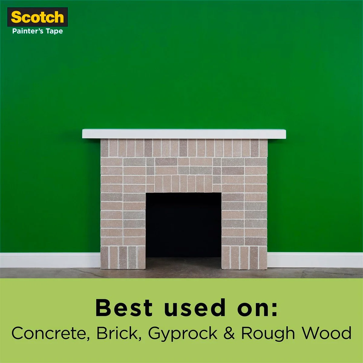 Scotch Rough Surface Painter Tape - 24mm x 55m - Extra Strength - Green - Image 3