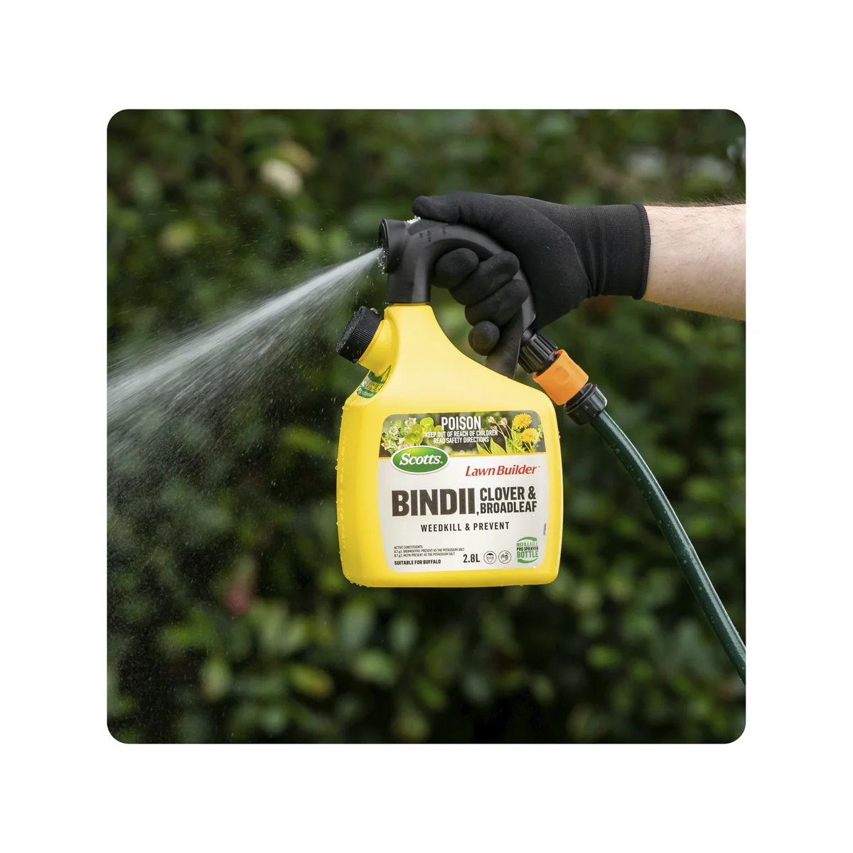 Scotts Lawn Builder Bindii Clover Broadleaf Weedkiller 180m² Refillable Bottle - Image 4