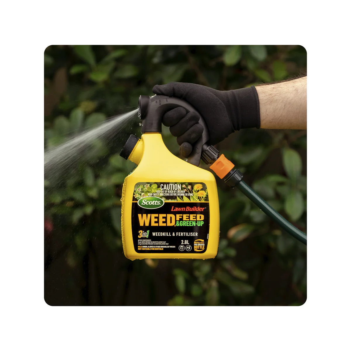 Scotts Lawn Builder Weed Feed Green Up Refillable Bottle 2.8kg - Kills Weeds - Feeds Lawn - Image 4