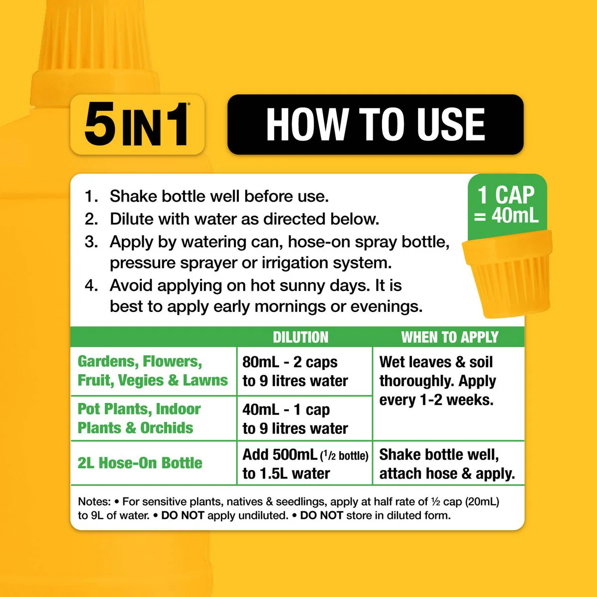 Searles 5 in 1 Organic Liquid Fertiliser - 1L - Liquid Concentrate - All Plants - Image 5