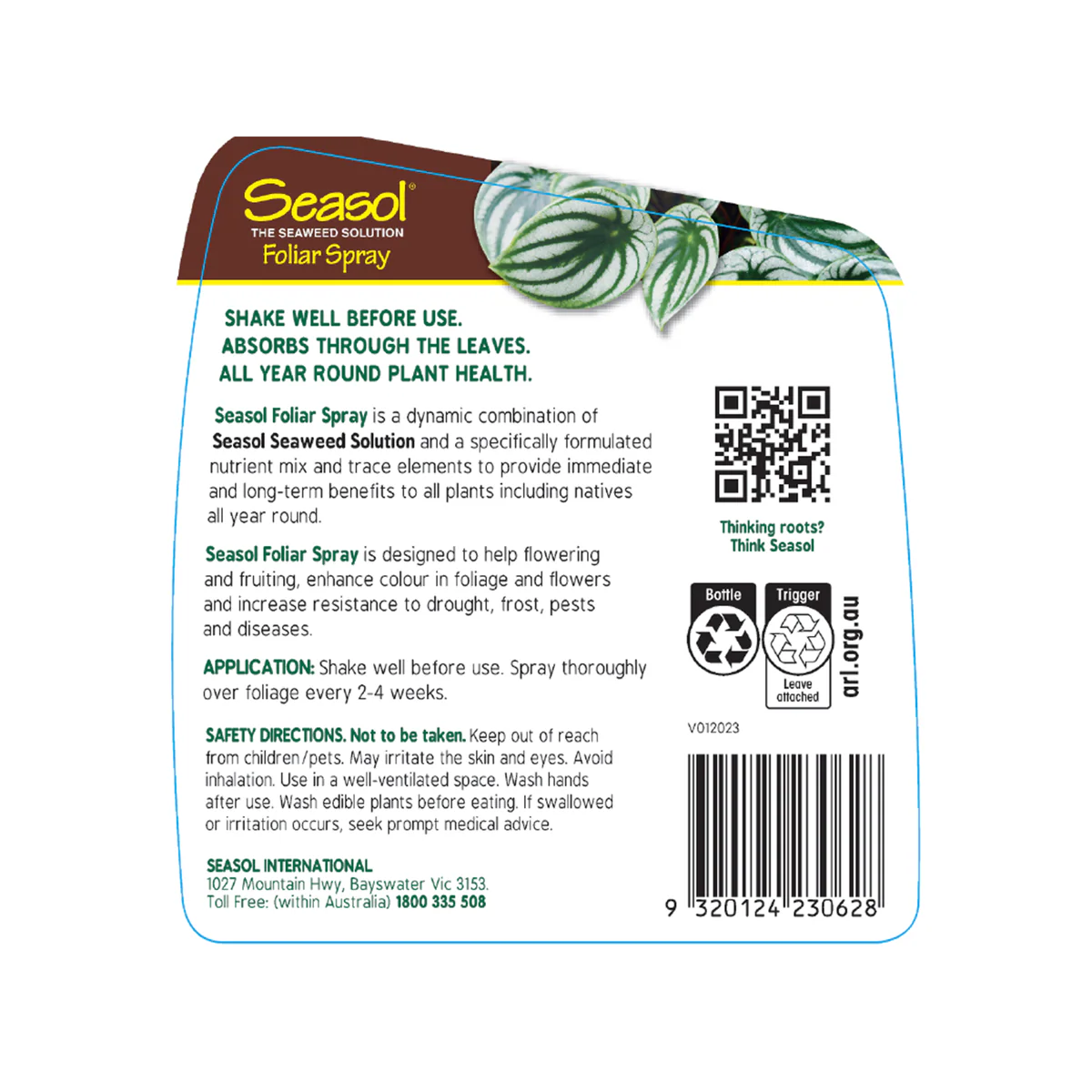 Seasol Foliar Spray - 750ml - Liquid - Indoor Use - Image 2