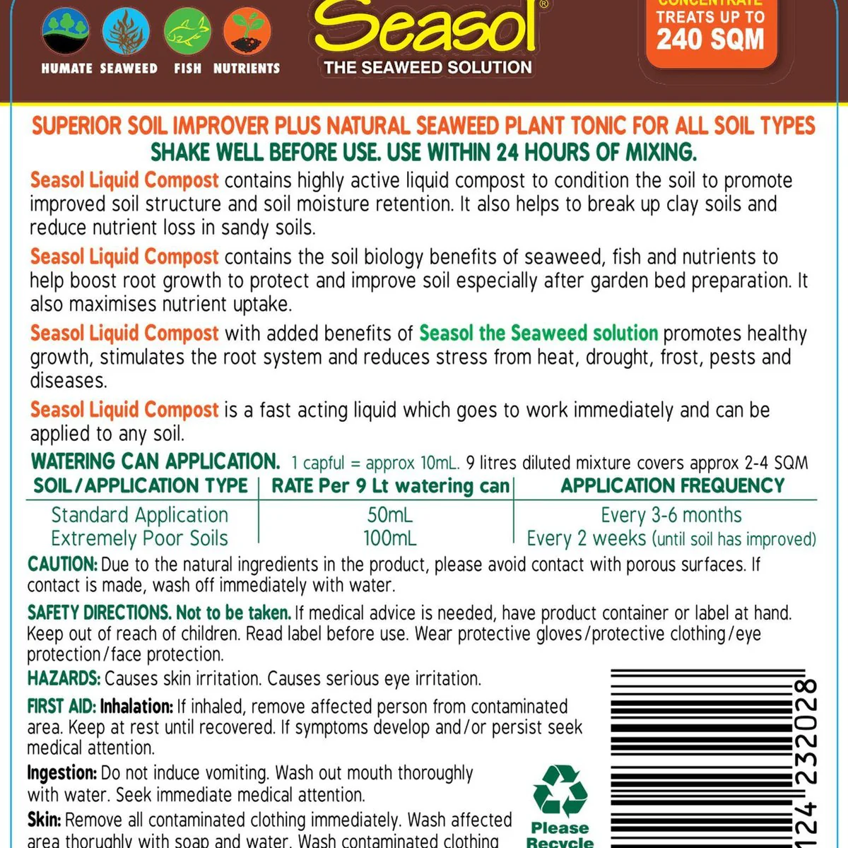 Seasol Liquid Compost - 1.2L - Liquid - Soil Revitaliser - Image 2