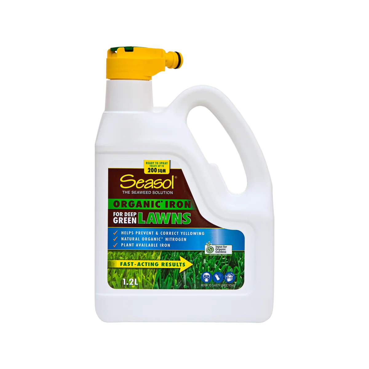 Seasol Organic Iron 1.2L - Liquid Solution for Deep Green Lawns