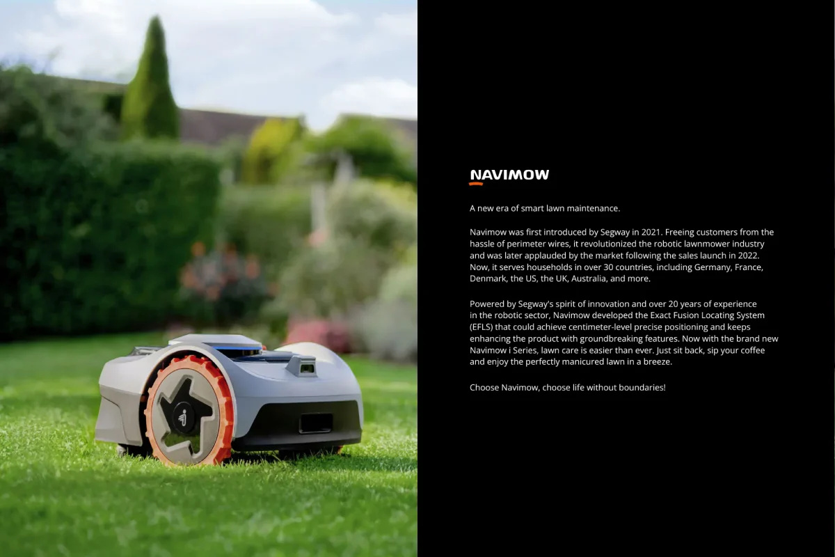 Segway Navimow i105A Robotic Lawn Mower Wire Free RTK - Image 2