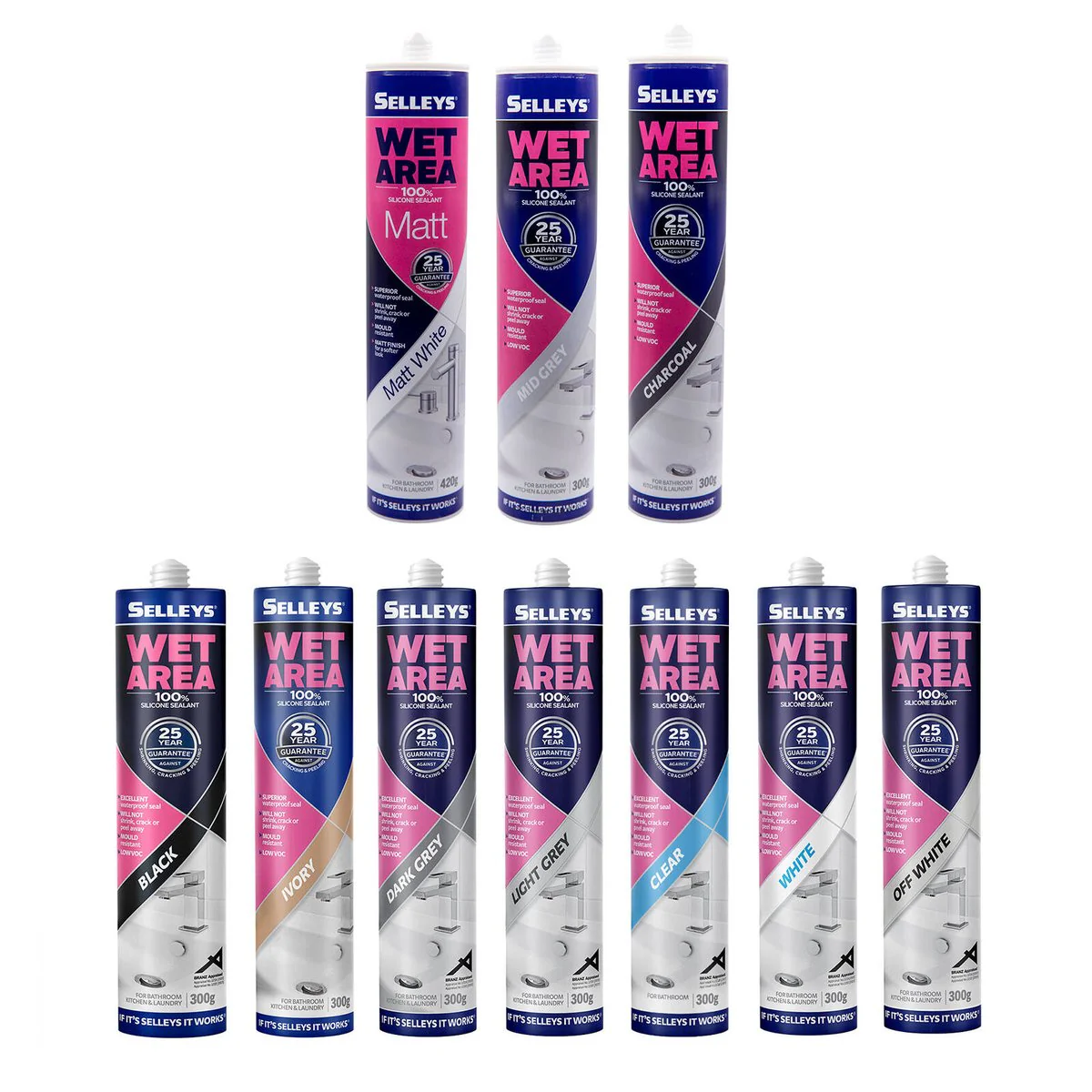 Selleys 300g Waterproof Silicone Sealant - Light Grey - 25-Year Guarantee - Image 4
