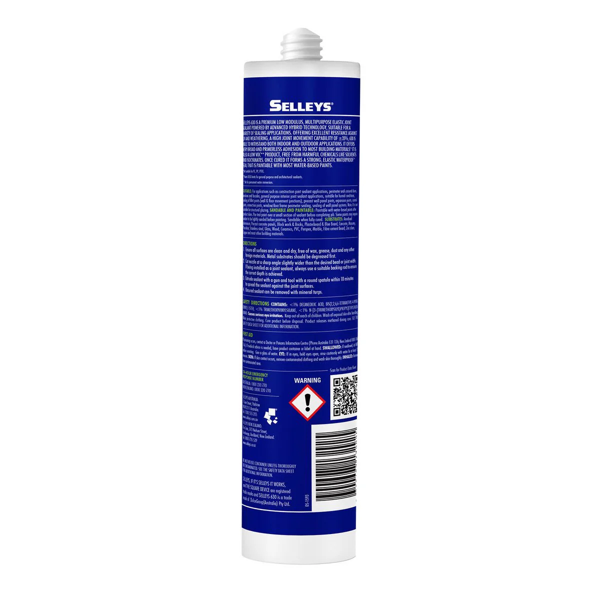 Selleys 300ml Grey Low Modulus Flexible Sealant - UV Resistant - Paintable - Image 2