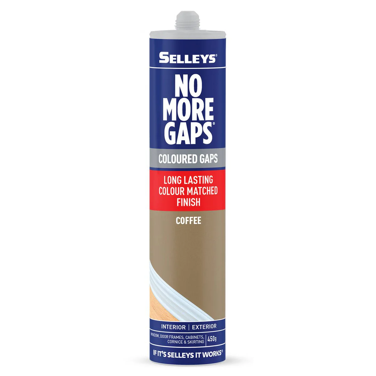 Selleys 450g Coffee Interior No More Gaps - Flexible Gap Filler 25mm