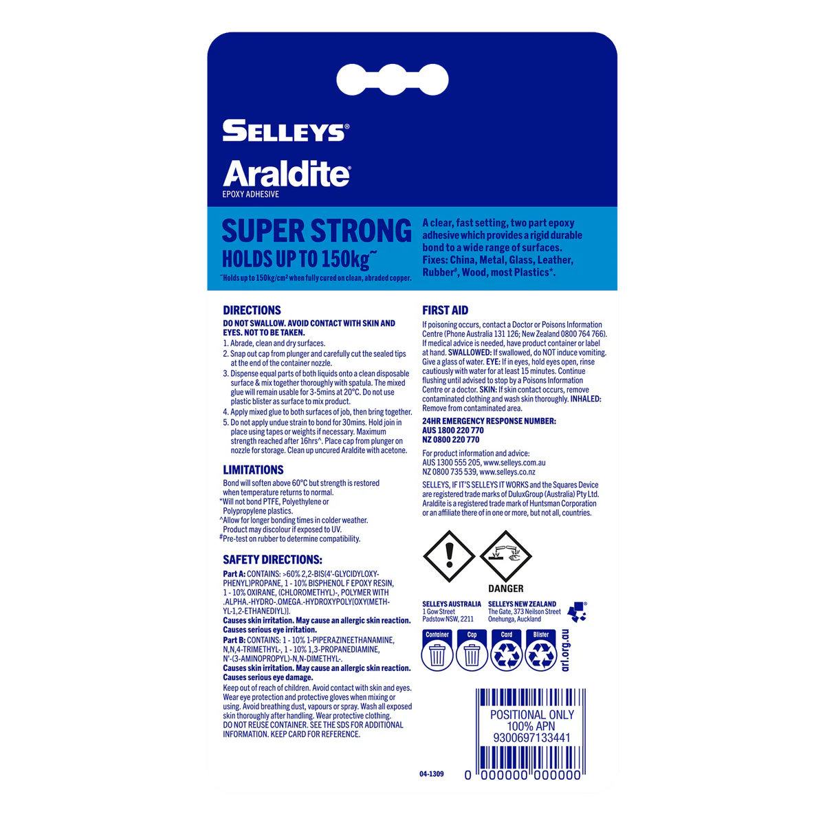 Selleys Araldite Super Strong Epoxy Adhesive 35ml - Fast Setting - Clear - Image 4