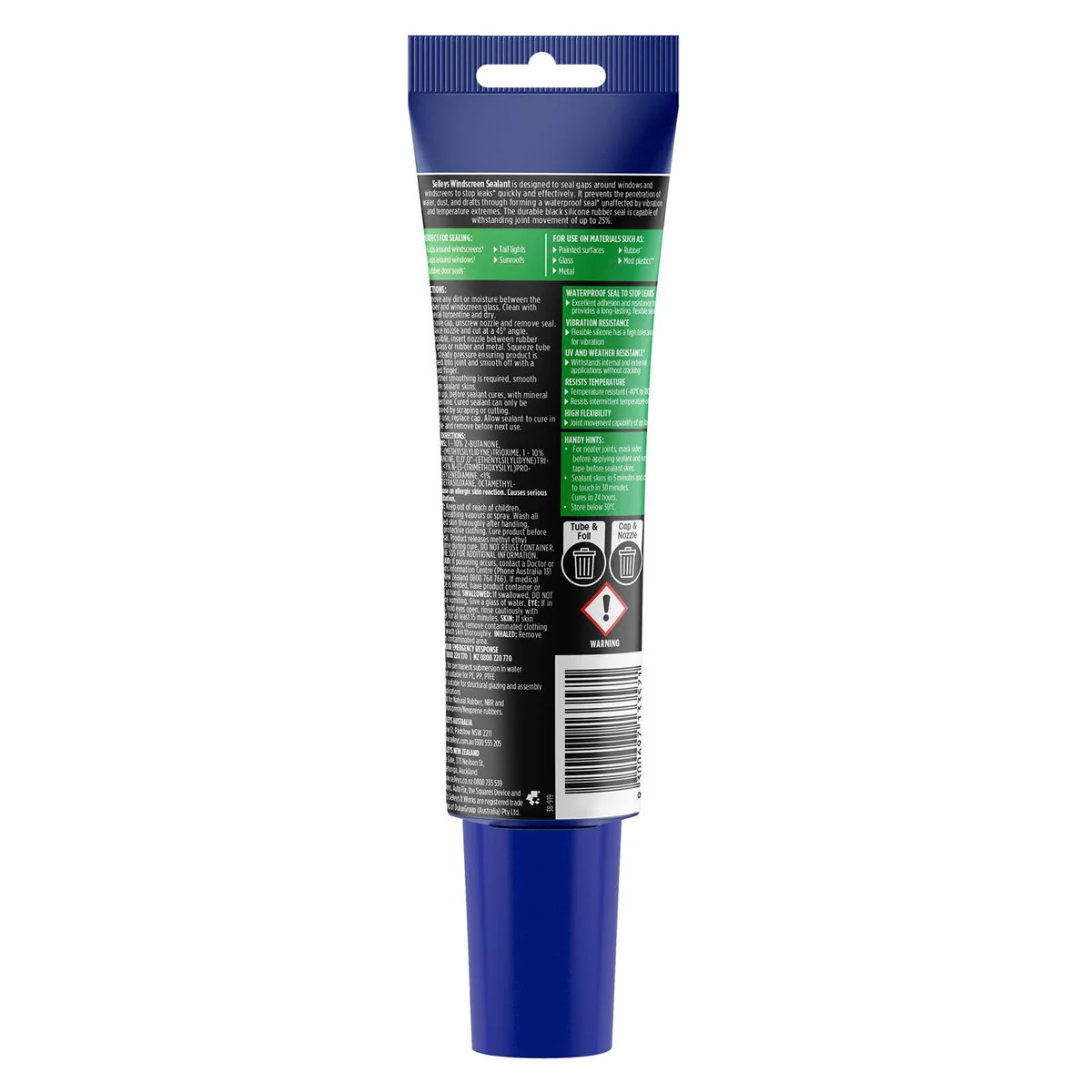 Selleys Autofix Windscreen Sealant 100ml Black - Waterproof - Quick Set - Image 2