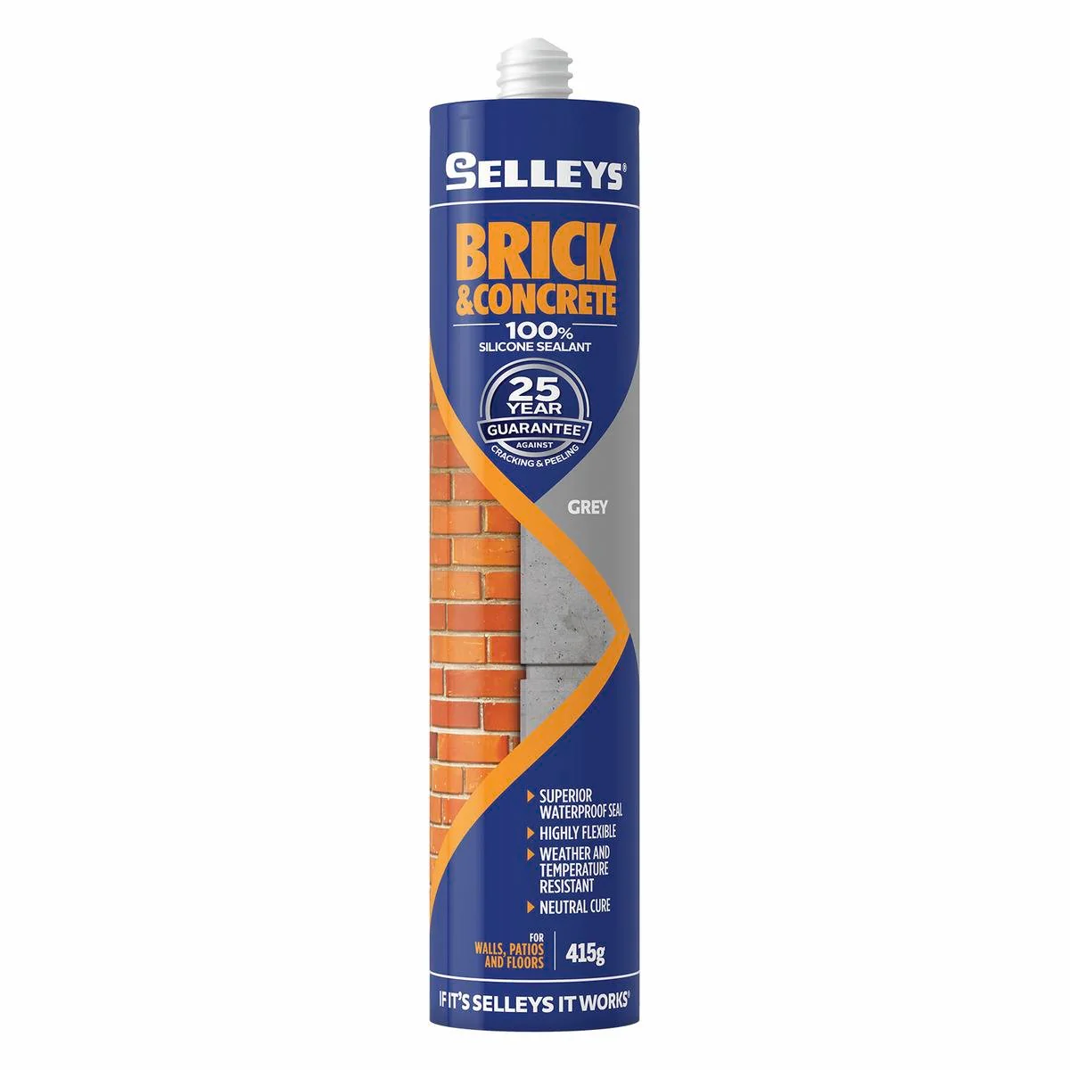 Selleys Brick and Concrete Sealant 415g Silicone Waterproof Flexible