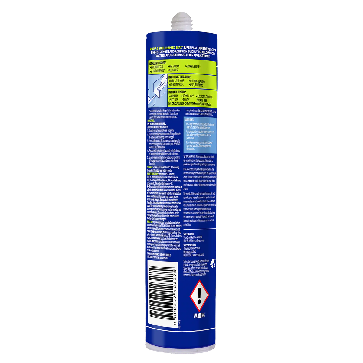 Selleys Clear Roof and Gutter Silicone Sealant 300g - Waterproof - UV Resistant - Image 3