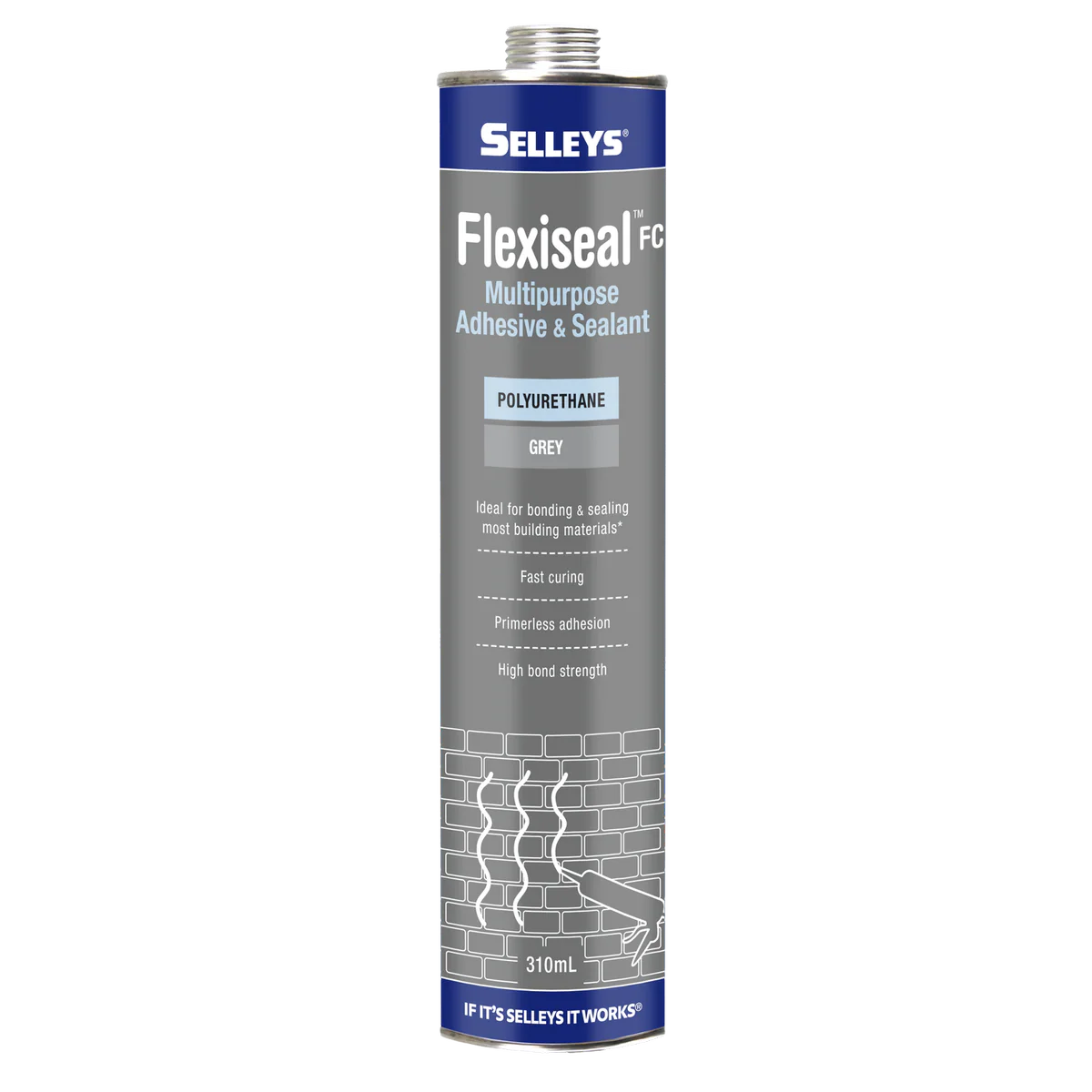 Selleys Grey Flexiseal FC Polyurethane Sealant and Adhesive 310ml