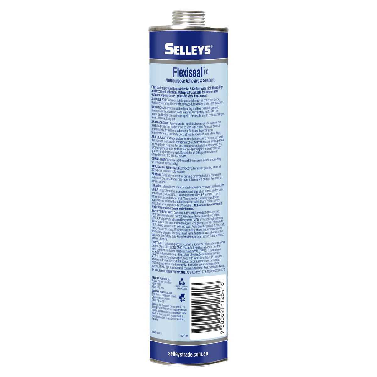 Selleys Grey Flexiseal FC Polyurethane Sealant and Adhesive 310ml - Image 2
