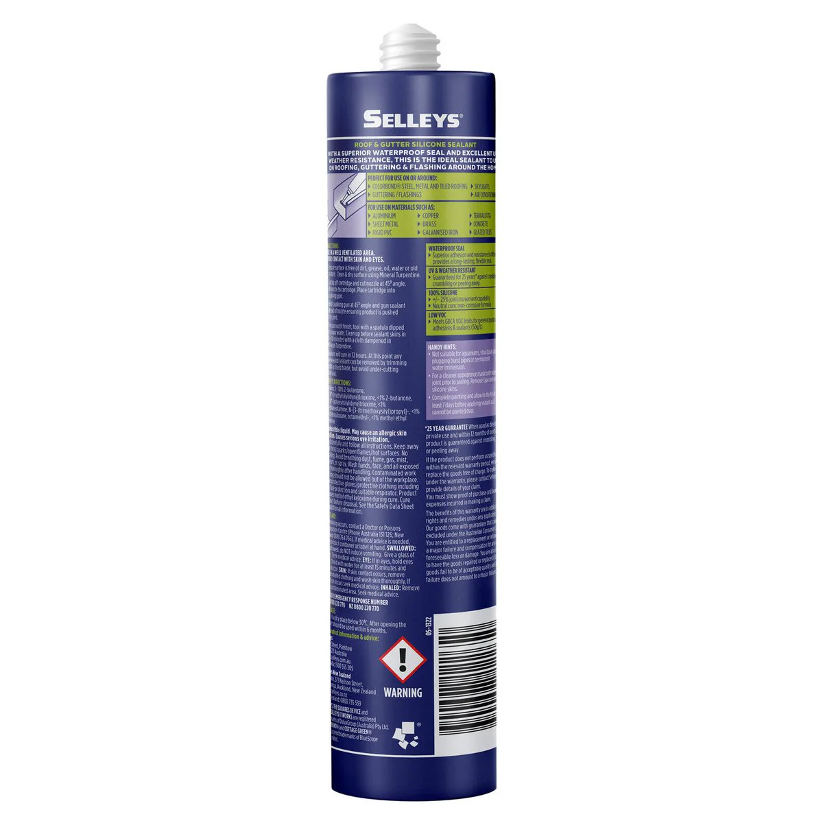 Selleys Cottage Green Roof and Gutter Silicone Sealant 300g - Waterproof, UV Resistant - Image 3