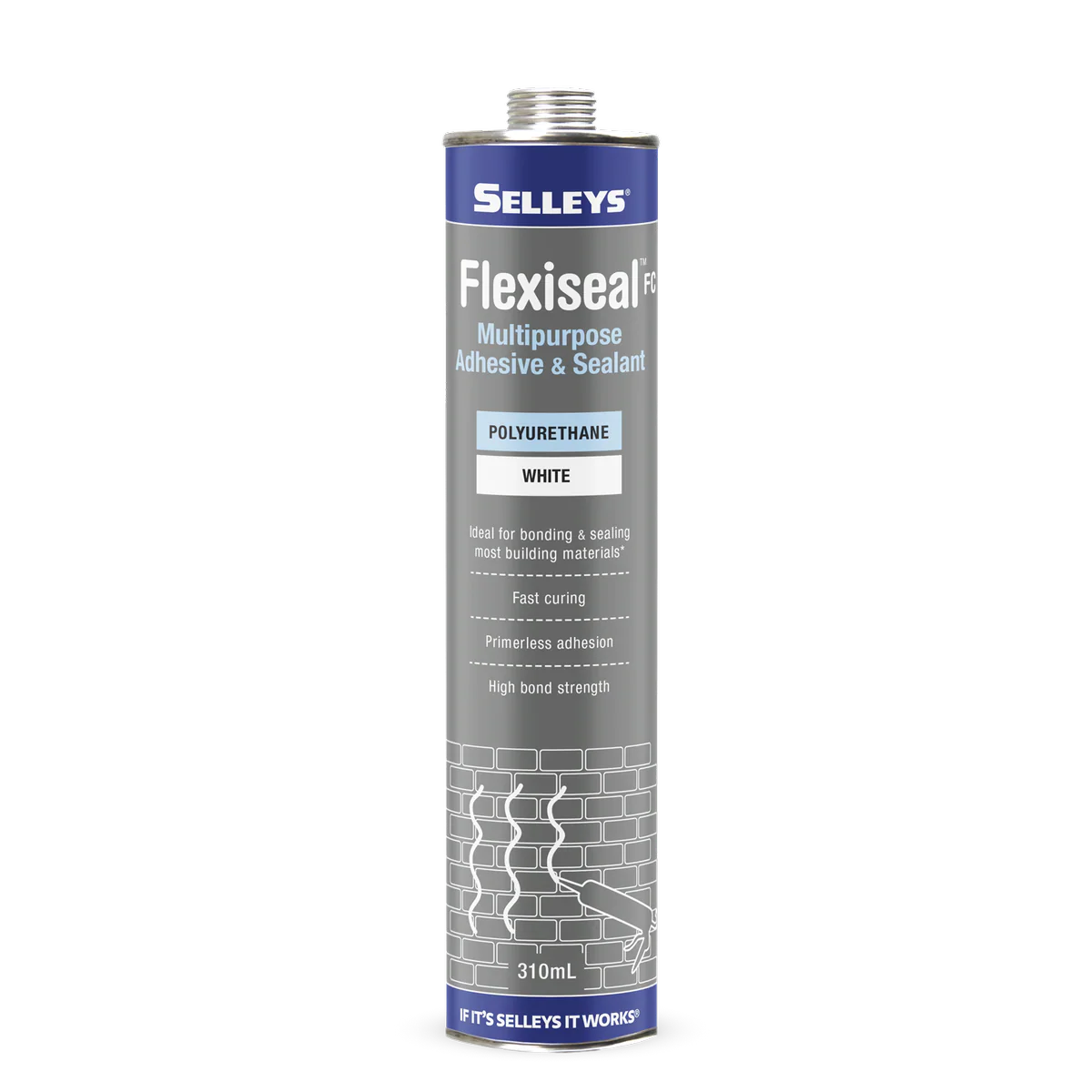 Selleys Flexiseal FC Polyurethane Sealant Adhesive 310ml White