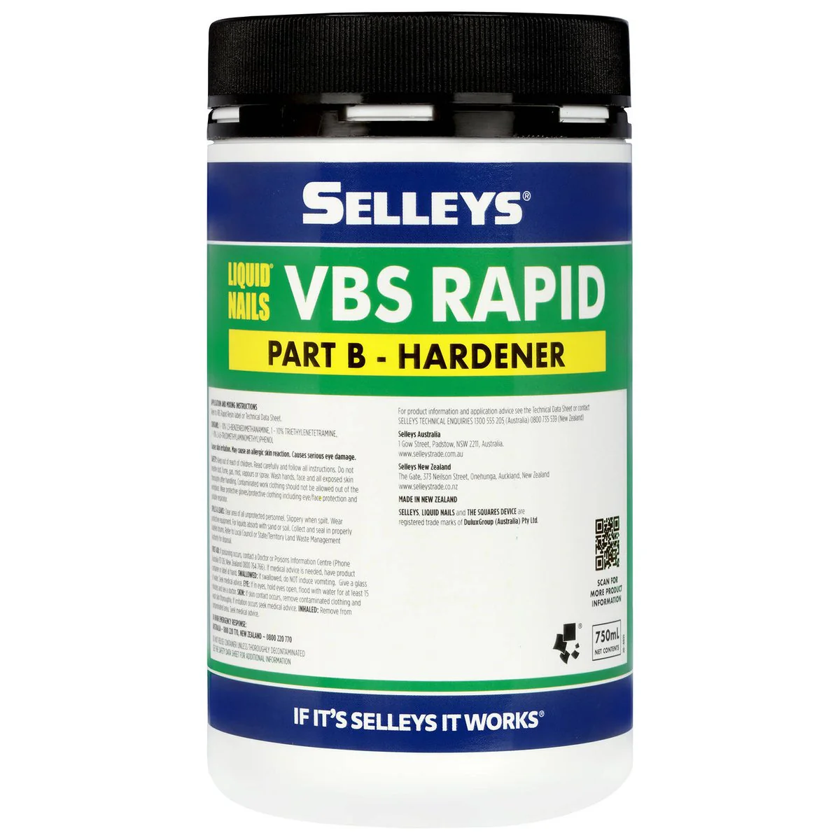 Selleys Liquid Nails VBS Rapid - 1.5L - Two-Part Epoxy Kit - Rapid Drying - Image 3