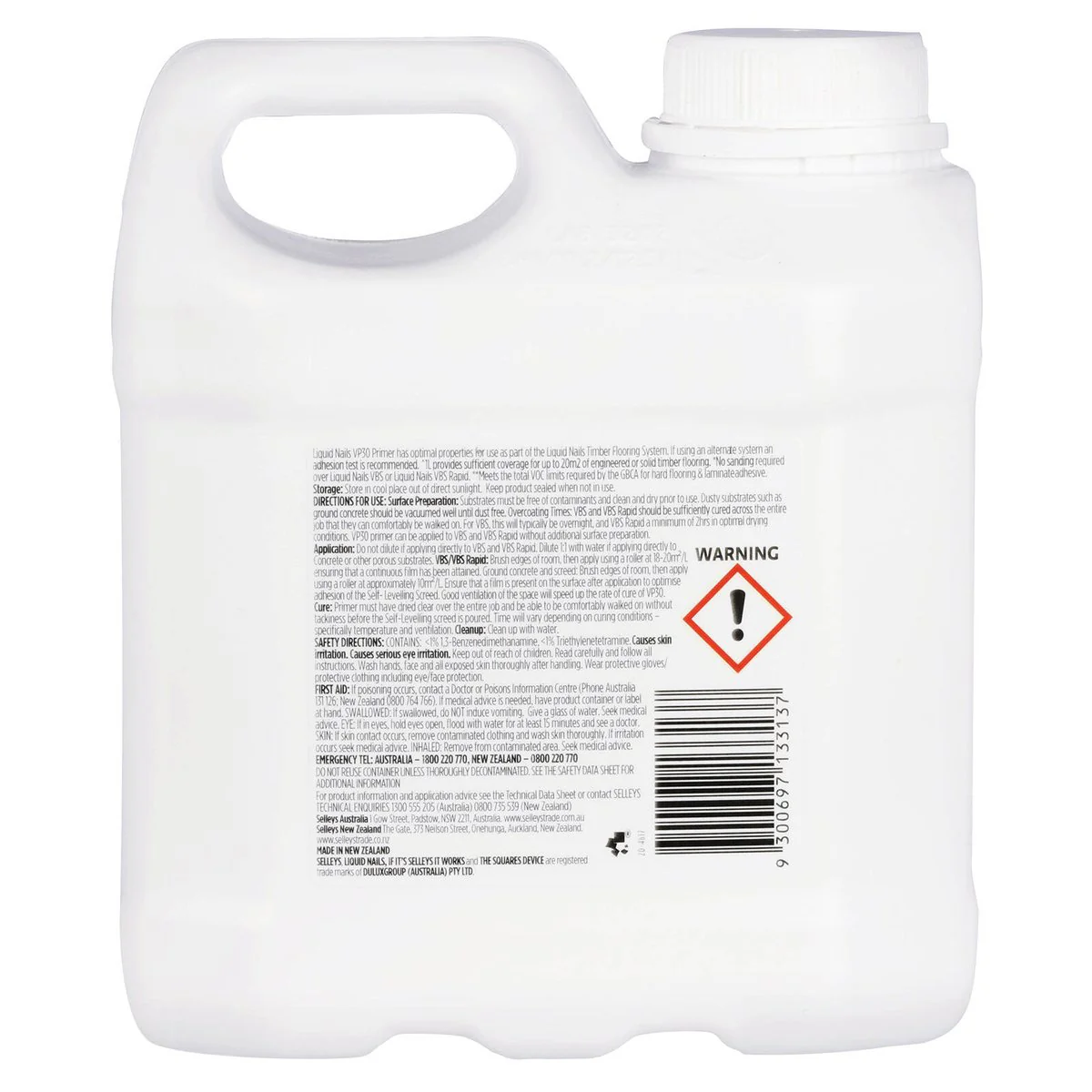 Selleys Liquid Nails VP30 Primer - 1L - Clear - Rapid Cure - Low VOC - Image 2