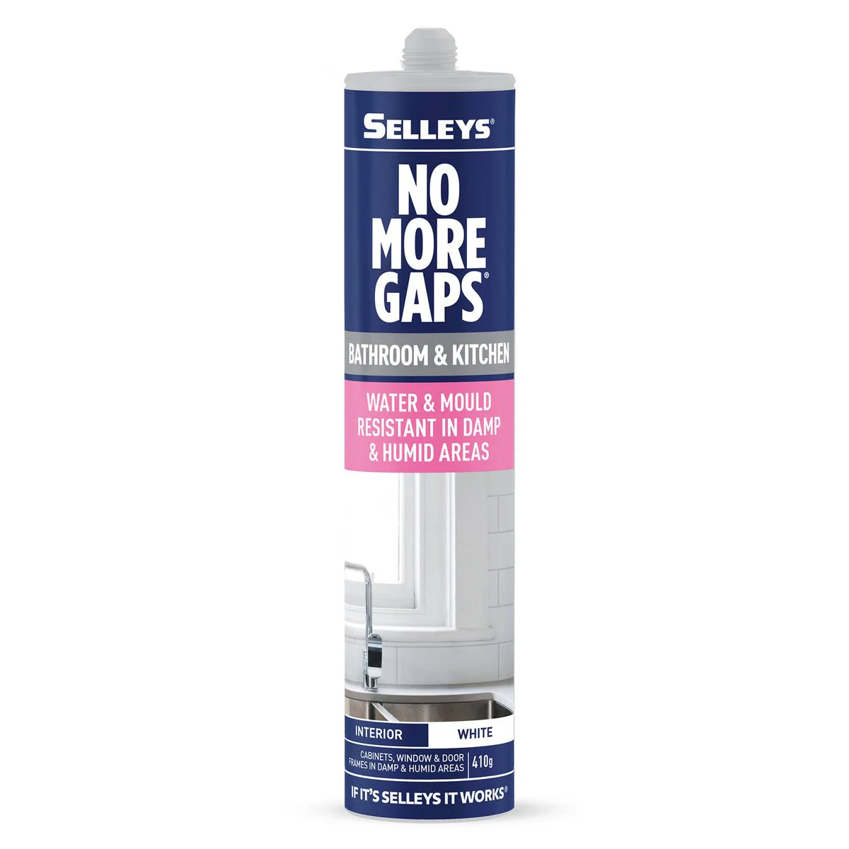 Selleys No More Gaps 410g White Acrylic Bathroom Kitchen Filler